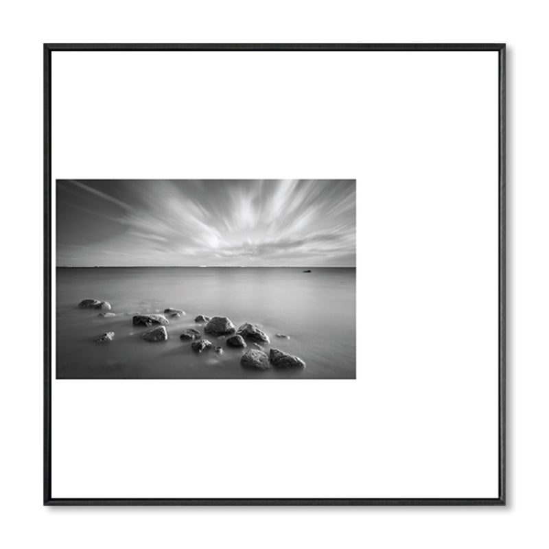 Brehn | Dunkle Retro Wandkunst Fotodruck Landschaftsleinwand für das Schlafzimmer, mehrere Größenoptionen