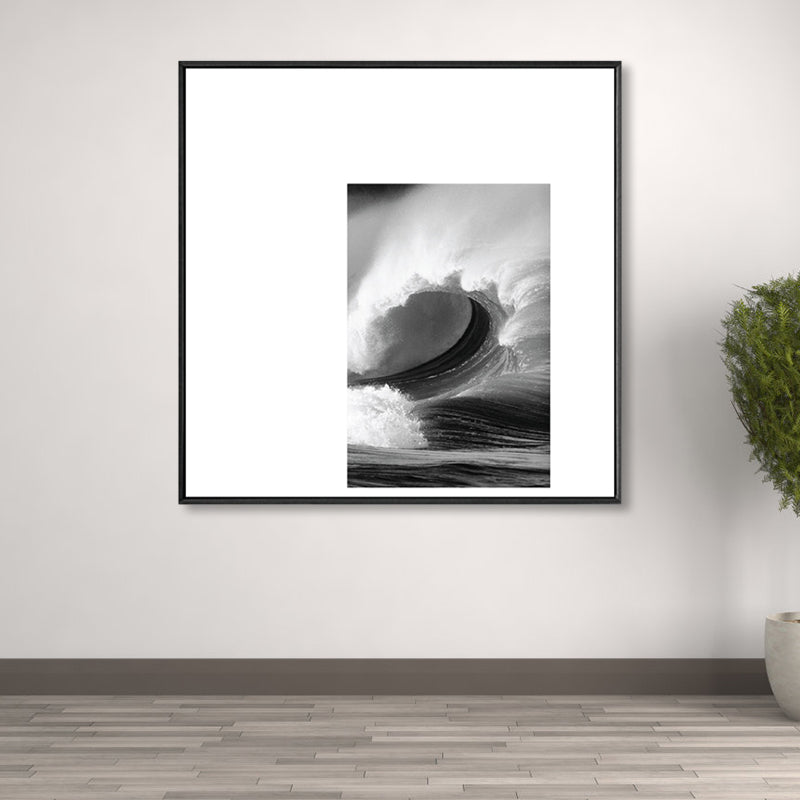 Brehn | Dunkle Retro Wandkunst Fotodruck Landschaftsleinwand für das Schlafzimmer, mehrere Größenoptionen