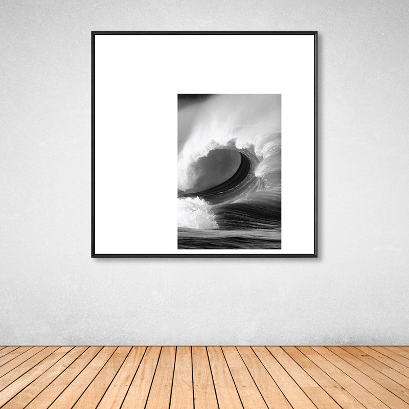 Brehn | Dunkle Retro Wandkunst Fotodruck Landschaftsleinwand für das Schlafzimmer, mehrere Größenoptionen