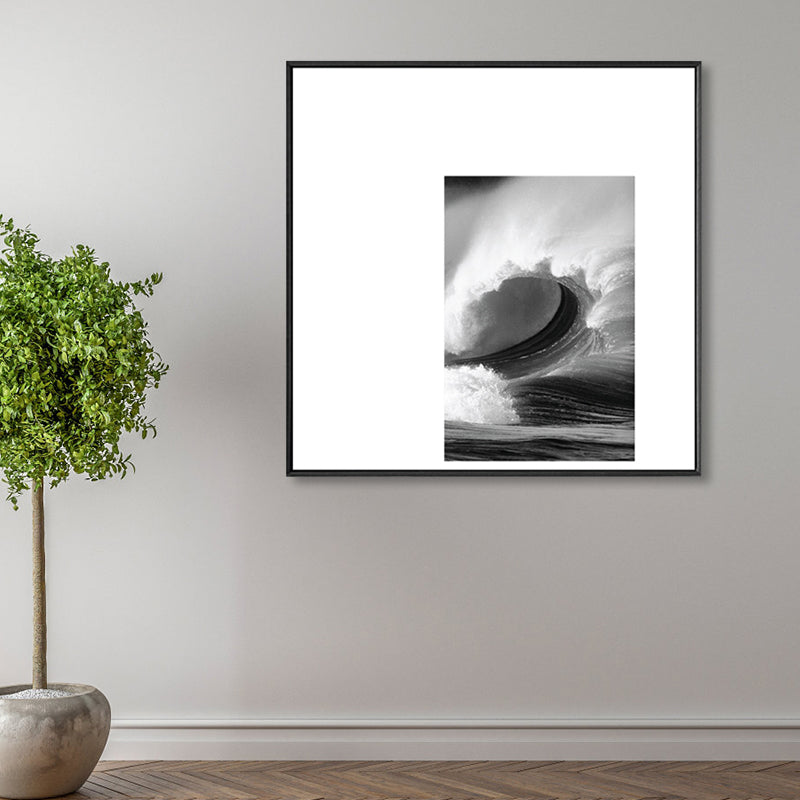 Brehn | Dunkle Retro Wandkunst Fotodruck Landschaftsleinwand für das Schlafzimmer, mehrere Größenoptionen