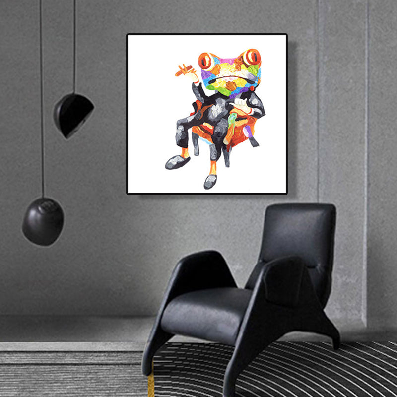 Brehn | Pop Art Stylisches Tiermuster Wanddeko Helle Farbe Esszimmer Eingewickelte Leinwand