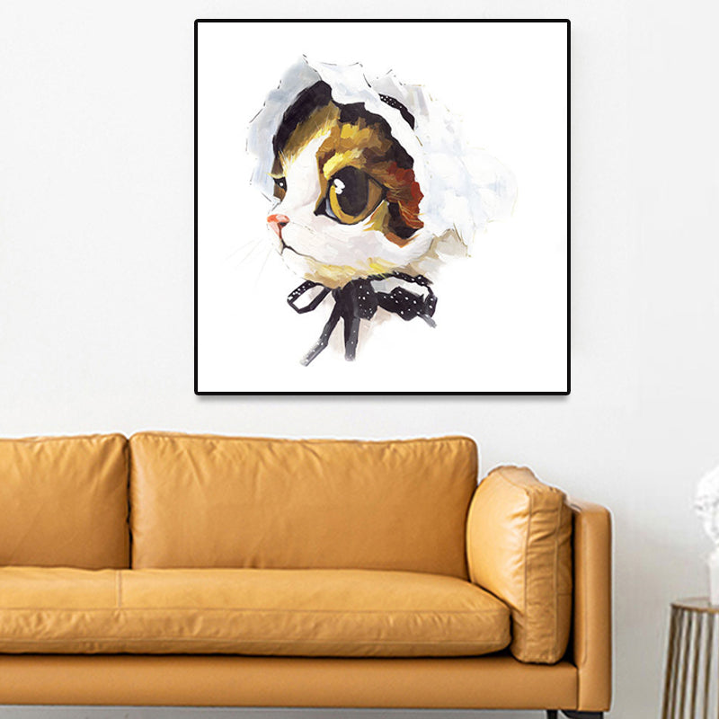 Brehn | Pop Art Stylisches Tiermuster Wanddeko Helle Farbe Esszimmer Eingewickelte Leinwand