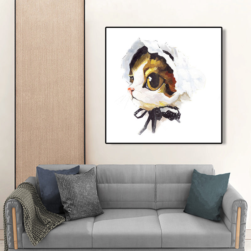 Brehn | Pop Art Stylisches Tiermuster Wanddeko Helle Farbe Esszimmer Eingewickelte Leinwand