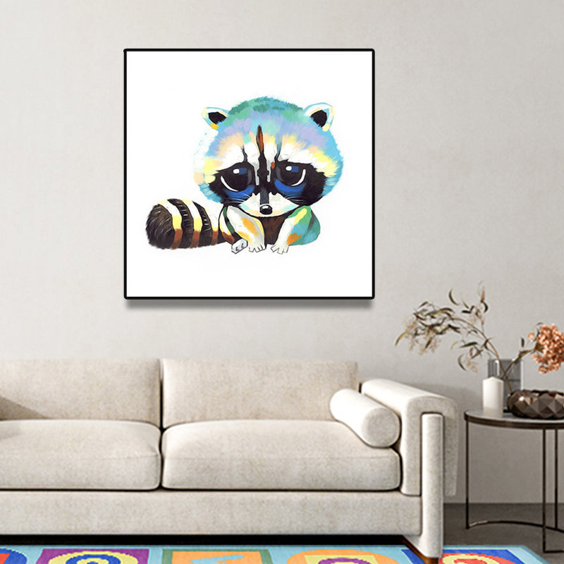 Brehn | Pop Art Stylisches Tiermuster Wanddeko Helle Farbe Esszimmer Eingewickelte Leinwand