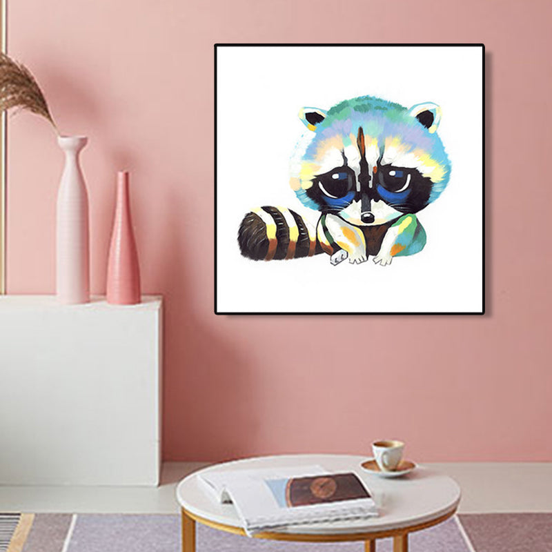 Brehn | Pop Art Stylisches Tiermuster Wanddeko Helle Farbe Esszimmer Eingewickelte Leinwand