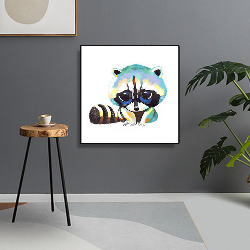 Brehn | Pop Art Stylisches Tiermuster Wanddeko Helle Farbe Esszimmer Eingewickelte Leinwand