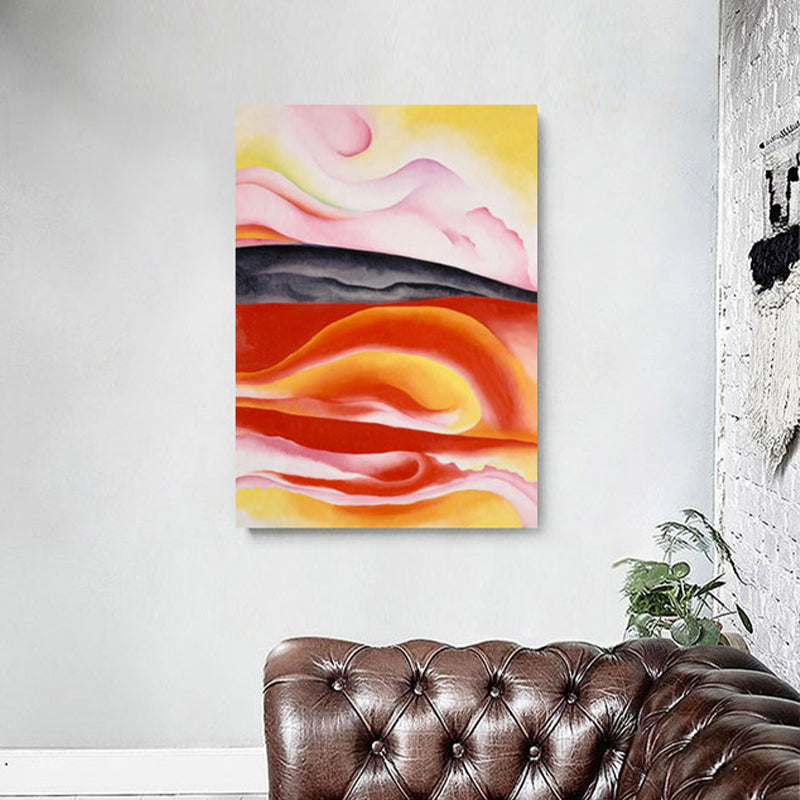 Brehn | Braun Moderne Kunststil Wanddekoration Bilder Abstraktes Muster Leinwanddruck für das Badezimmer