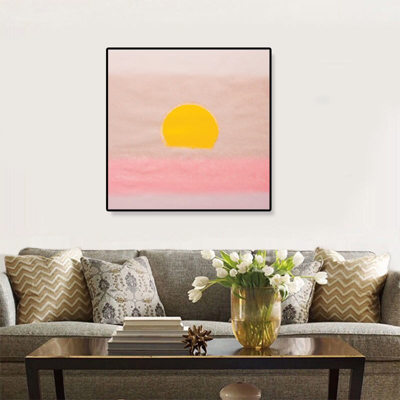 Brehn | Sunrise Scenery Canvas Print Pop Art Naturphänomene Wanddekoration in hellen Farben