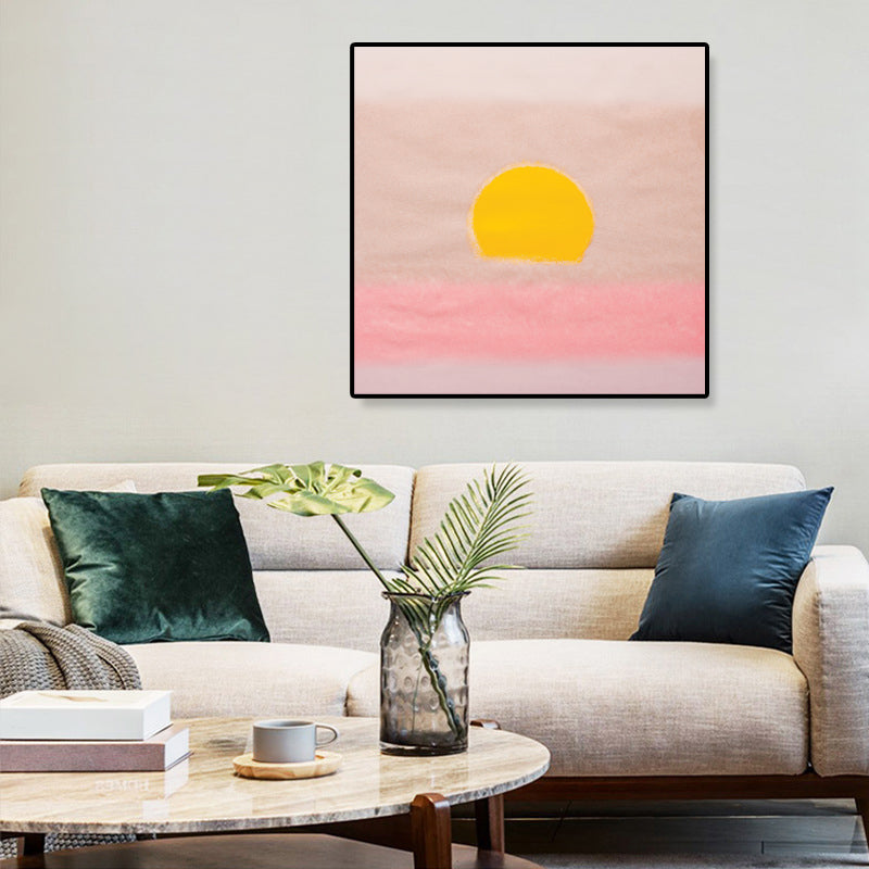 Brehn | Sunrise Scenery Canvas Print Pop Art Naturphänomene Wanddekoration in hellen Farben