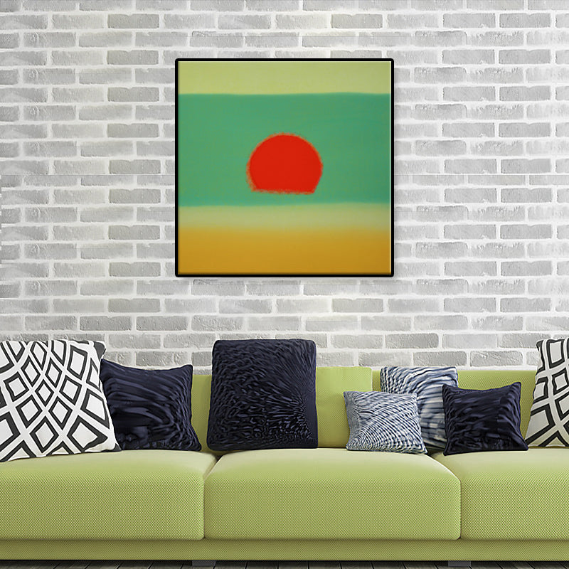 Brehn | Sunrise Scenery Canvas Print Pop Art Naturphänomene Wanddekoration in hellen Farben