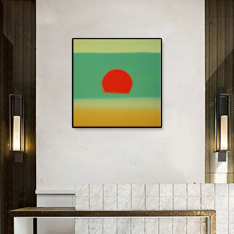 Brehn | Sunrise Scenery Canvas Print Pop Art Naturphänomene Wanddekoration in hellen Farben