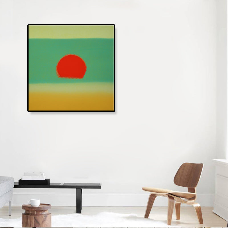 Brehn | Sunrise Scenery Canvas Print Pop Art Naturphänomene Wanddekoration in hellen Farben