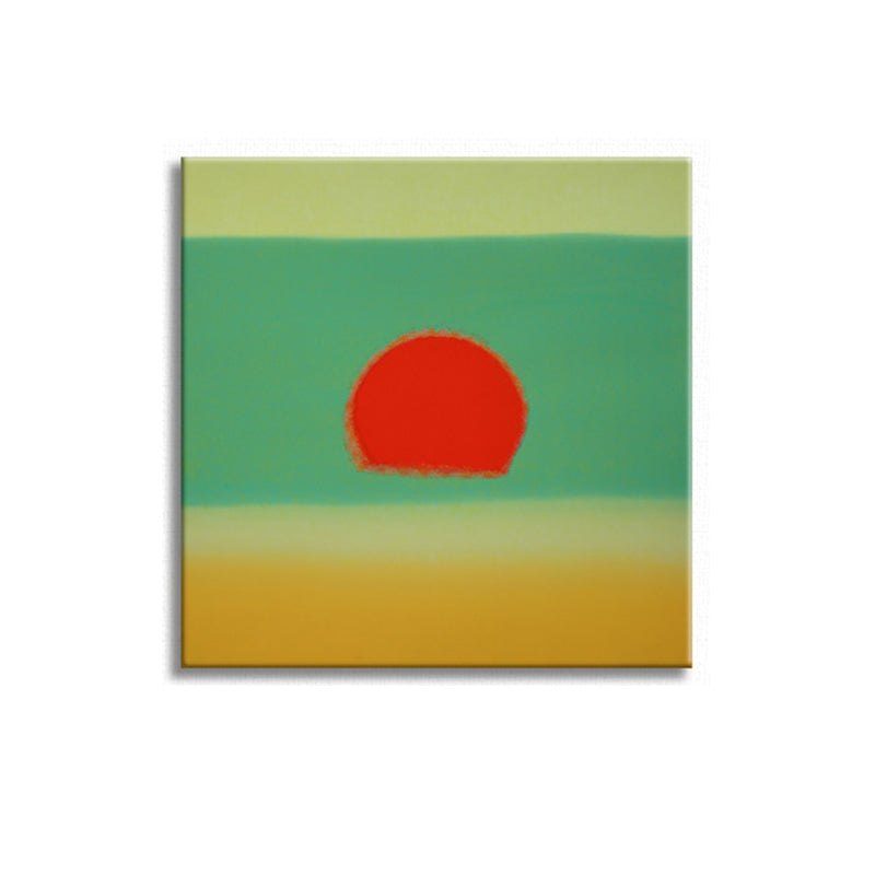Brehn | Sunrise Scenery Canvas Print Pop Art Naturphänomene Wanddekoration in hellen Farben