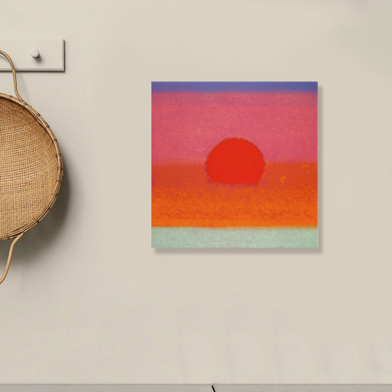 Brehn | Sunrise Scenery Canvas Print Pop Art Naturphänomene Wanddekoration in hellen Farben