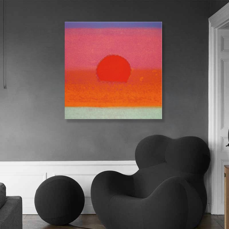 Brehn | Sunrise Scenery Canvas Print Pop Art Naturphänomene Wanddekoration in hellen Farben