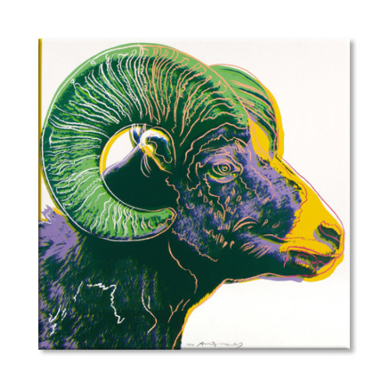 Brehn | Wildtier-Leinwanddruck Pop Art Stil Texturiertes Esszimmer Gemälde in Pastellfarbe