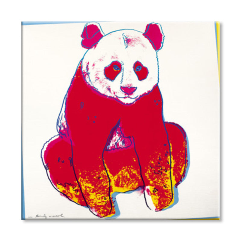 Brehn | Wildtier-Leinwanddruck Pop Art Stil Texturiertes Esszimmer Gemälde in Pastellfarbe