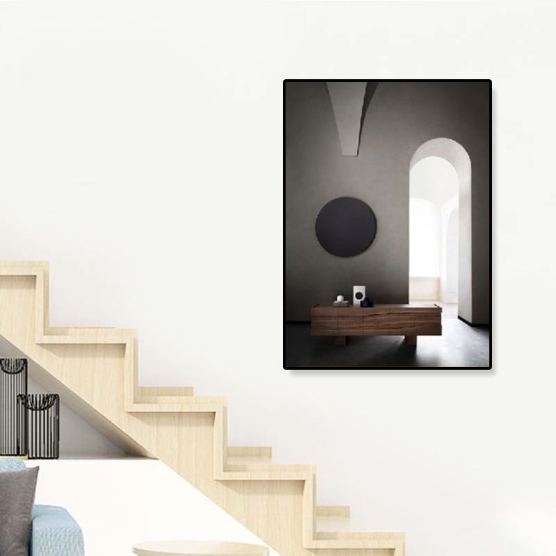 Brehn | Arched Door Szenen Wandkunst Set Sanfte Farben Moderner Stil Leinwanddruck für das Familienzimmer