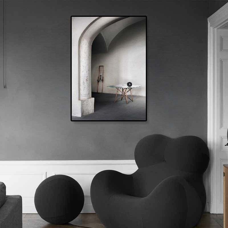Brehn | Arched Door Szenen Wandkunst Set Sanfte Farben Moderner Stil Leinwanddruck für das Familienzimmer