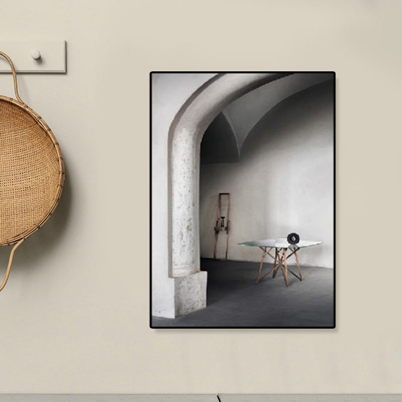 Brehn | Arched Door Szenen Wandkunst Set Sanfte Farben Moderner Stil Leinwanddruck für das Familienzimmer