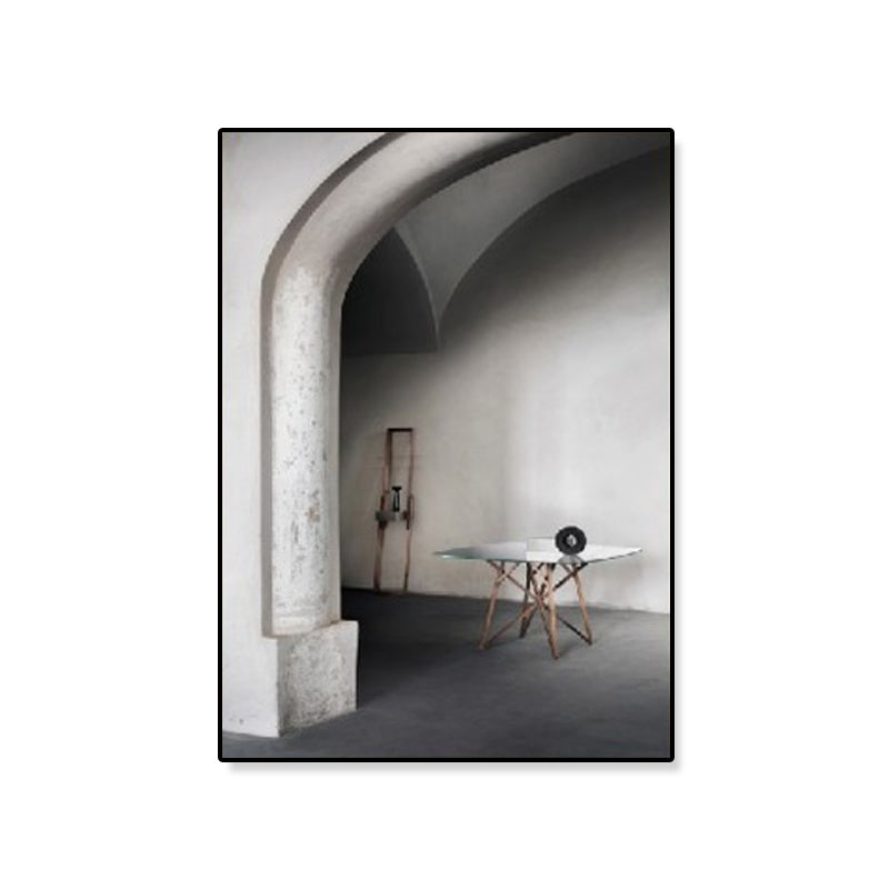 Brehn | Arched Door Szenen Wandkunst Set Sanfte Farben Moderner Stil Leinwanddruck für das Familienzimmer