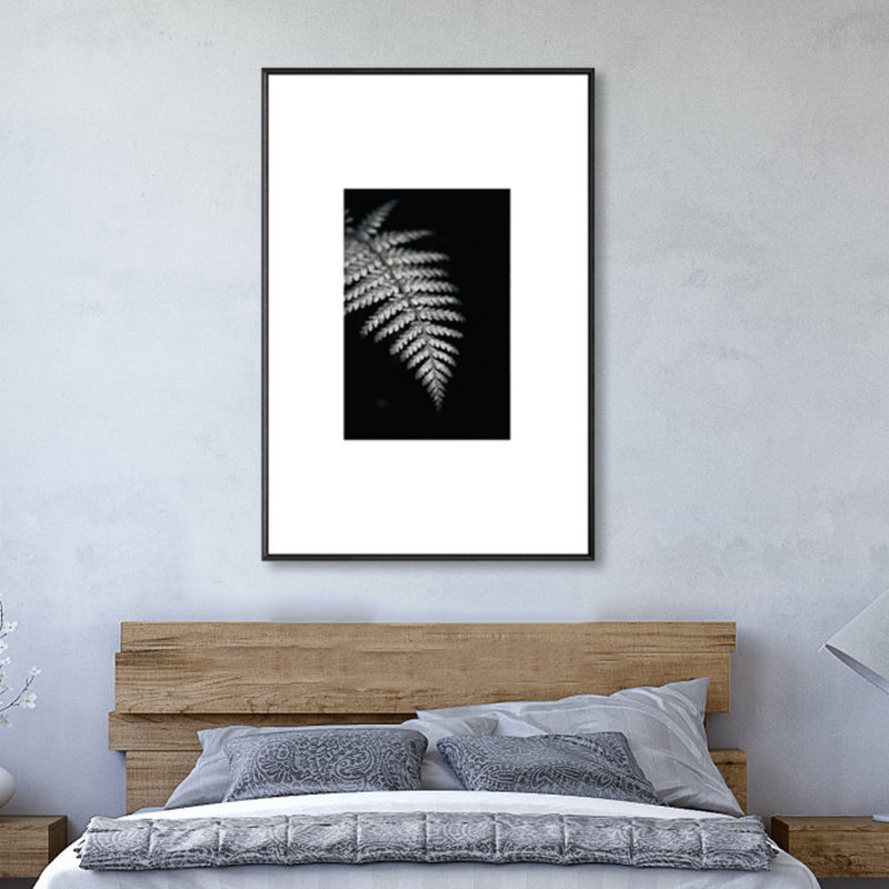 Brehn | Retro-Stil Foto Botanics Leinwand Dunkel Färbig Texturiertes Wandkunst Druck für Wohnzimmer