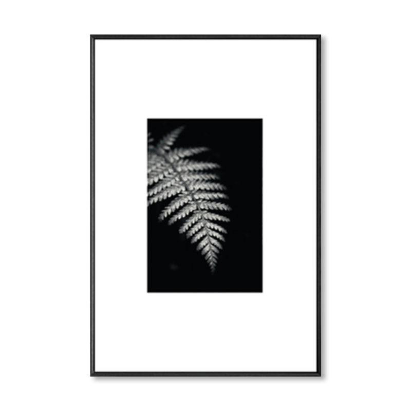 Brehn | Retro-Stil Foto Botanics Leinwand Dunkel Färbig Texturiertes Wandkunst Druck für Wohnzimmer