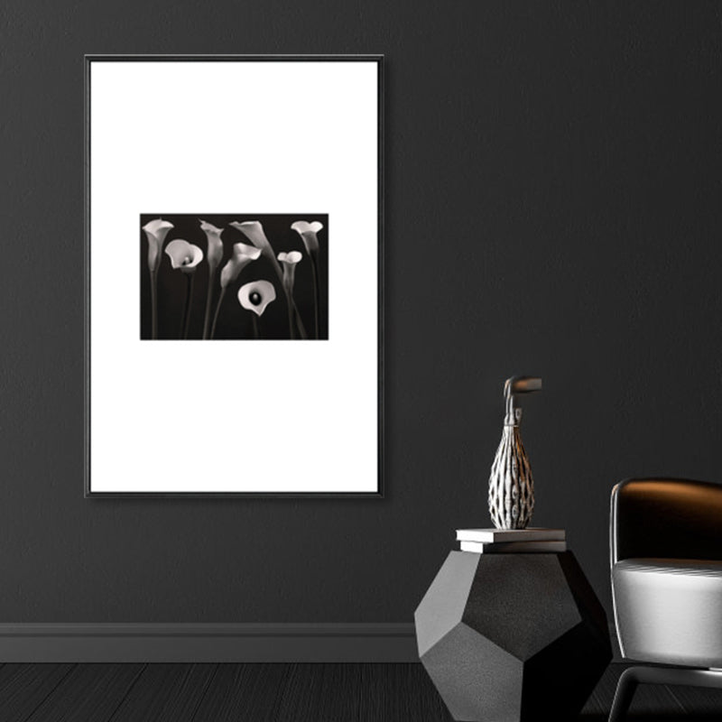 Brehn | Retro-Stil Foto Botanics Leinwand Dunkel Färbig Texturiertes Wandkunst Druck für Wohnzimmer