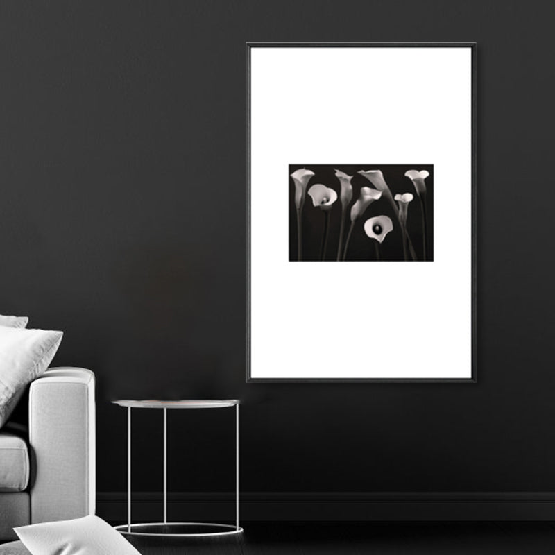 Brehn | Retro-Stil Foto Botanics Leinwand Dunkel Färbig Texturiertes Wandkunst Druck für Wohnzimmer