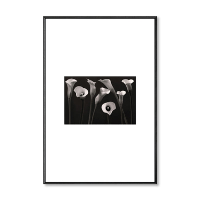 Brehn | Retro-Stil Foto Botanics Leinwand Dunkel Färbig Texturiertes Wandkunst Druck für Wohnzimmer