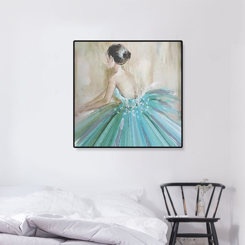 Brehn | Tanzende Jungfrau Leinwand Wandkunst für Jungs Schlafzimmer in hellen Farben, mehrere Größen verfügbar