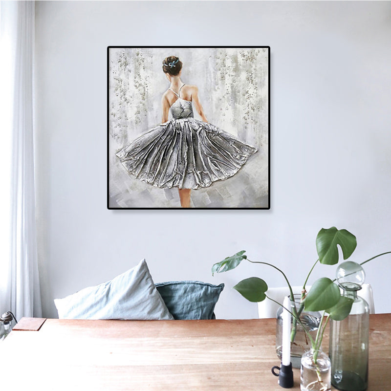 Brehn | Tanzende Jungfrau Leinwand Wandkunst für Jungs Schlafzimmer in hellen Farben, mehrere Größen verfügbar