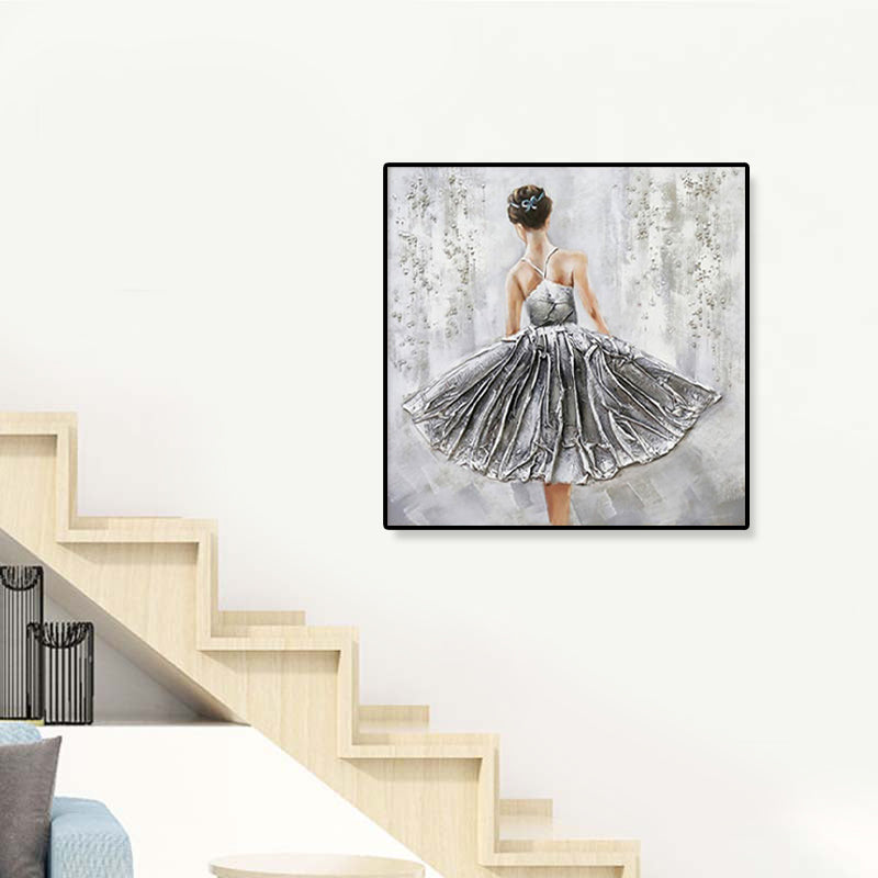 Brehn | Tanzende Jungfrau Leinwand Wandkunst für Jungs Schlafzimmer in hellen Farben, mehrere Größen verfügbar