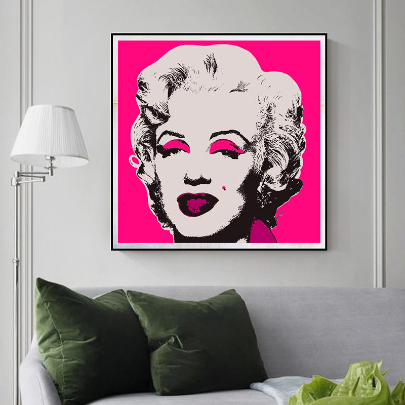 Brehn | Marilyn Monroe Eingewickelt Leinwand Pop Art Berühmter Charakter Wanddekoration in Pastellfarbe
