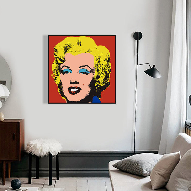 Brehn | Marilyn Monroe Eingewickelt Leinwand Pop Art Berühmter Charakter Wanddekoration in Pastellfarbe