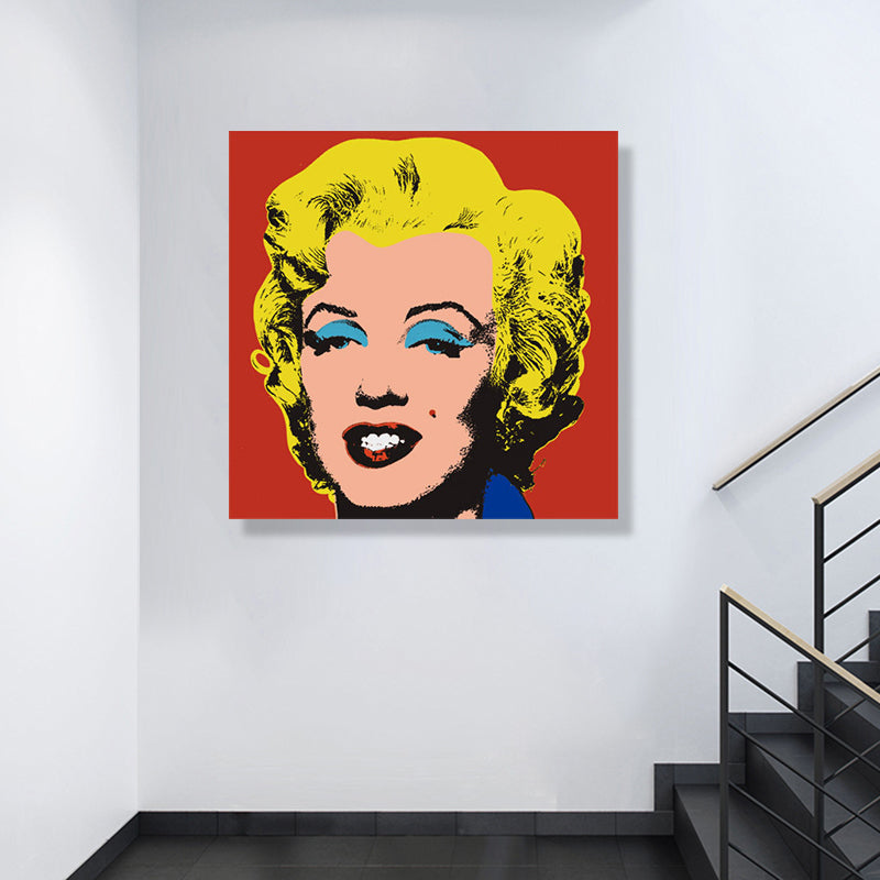 Brehn | Marilyn Monroe Eingewickelt Leinwand Pop Art Berühmter Charakter Wanddekoration in Pastellfarbe