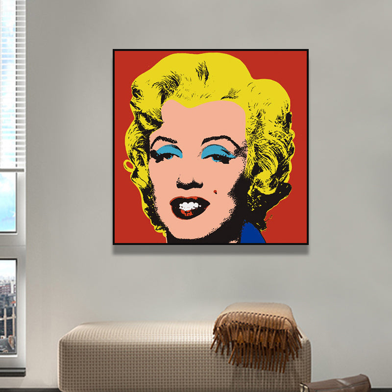 Brehn | Marilyn Monroe Eingewickelt Leinwand Pop Art Berühmter Charakter Wanddekoration in Pastellfarbe
