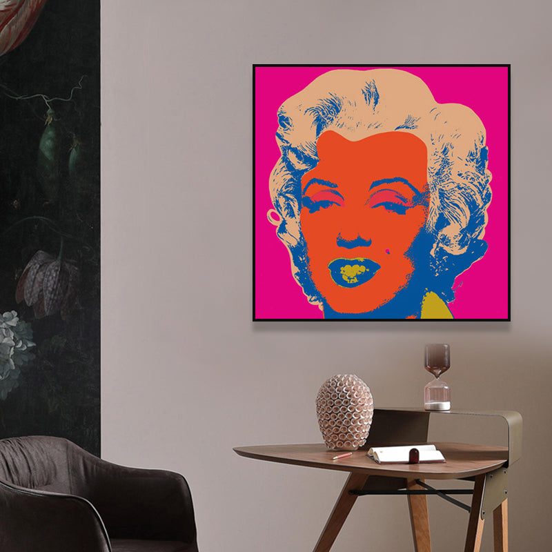 Brehn | Marilyn Monroe Eingewickelt Leinwand Pop Art Berühmter Charakter Wanddekoration in Pastellfarbe