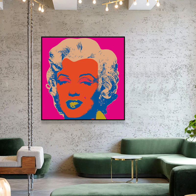 Brehn | Marilyn Monroe Eingewickelt Leinwand Pop Art Berühmter Charakter Wanddekoration in Pastellfarbe