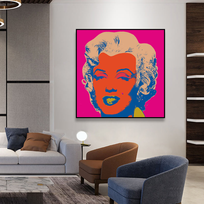 Brehn | Marilyn Monroe Eingewickelt Leinwand Pop Art Berühmter Charakter Wanddekoration in Pastellfarbe