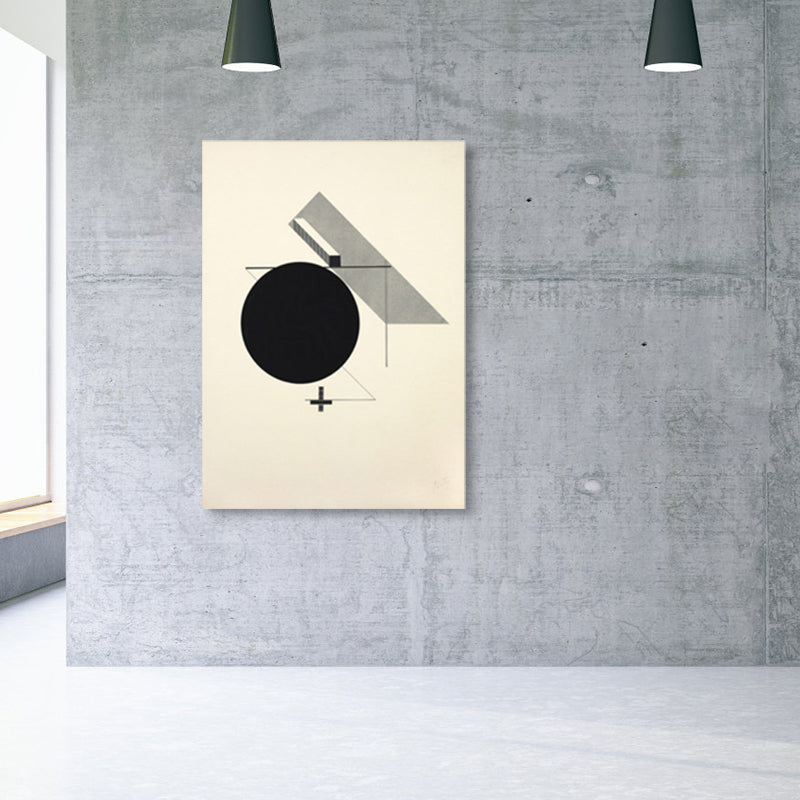 Brehn | Weiche farbige geometrische Leinwandkunst strukturierte Mid-Century Modern Lounge Malerei, mehrere Größen