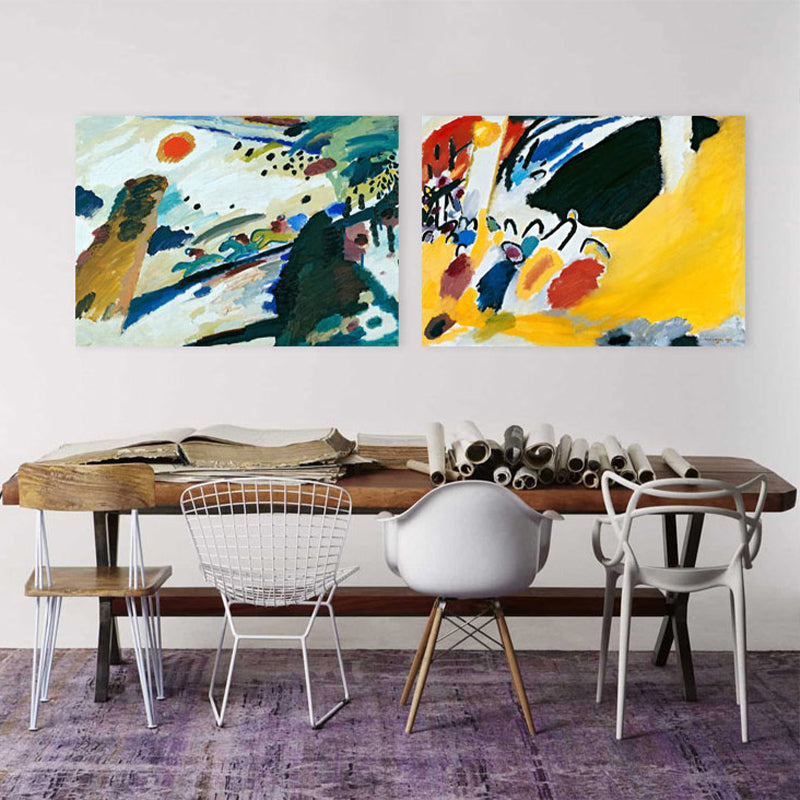 Brehn | Gemälde Abstrakt Leinwanddruck Pastellfarben Zeitgenössische Kunst Wanddeko für das Wohnzimmer