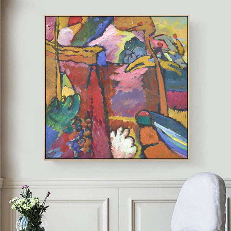 Brehn | Braun Aquarell Kunstdruck Malerei Abstrakter Expressionismus Texturiert Leinwand für das Wohnzimmer