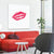 Brehn | Fashion Mädchen Lip Wrapped Canvas Texturierten Pop Art Stil Schlafzimmer Malerei in Hellfarbe