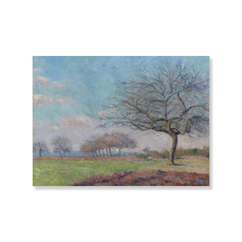 Brehn | Texturiertes Lebhaftes Natürliches Landschafts-Wandkunst-Dekor Impressionismus Stil Leinwandmalerei