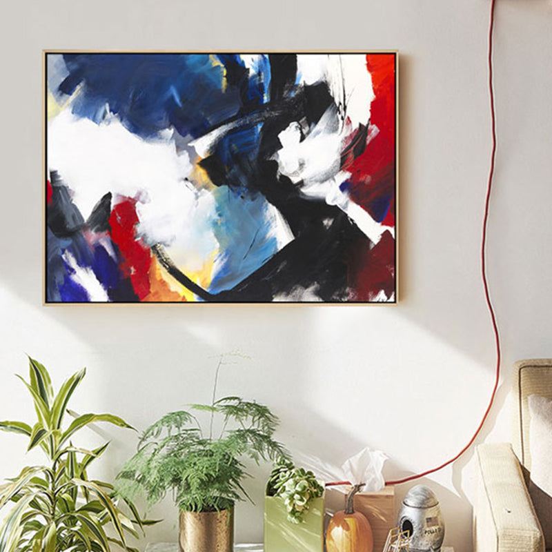 Brehn | Pinselstrich-Muster-Leinwanddruck zeitgenössische Kunst abstrakte Wanddekoration in Pastellfarbe