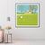 Brehn | Pastellmalerei Lodge Wandkunst Naturlandschaft moderne strukturierte Leinwand für Schlafzimmer