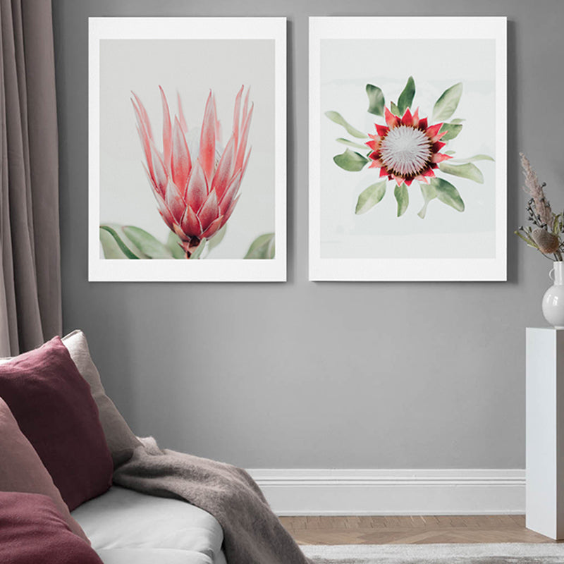 Brehn | Texturierte Blumenleinwand Moderne Wanddekoration in heller Farbe für das Wohnzimmer, mehrere Größen