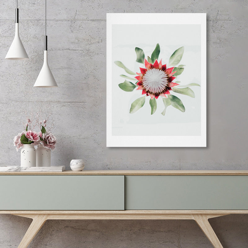 Brehn | Texturierte Blumenleinwand Moderne Wanddekoration in heller Farbe für das Wohnzimmer, mehrere Größen