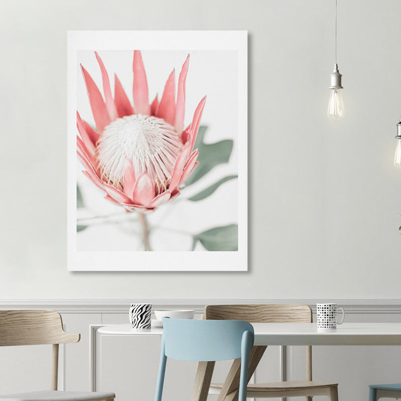 Brehn | Texturierte Blumenleinwand Moderne Wanddekoration in heller Farbe für das Wohnzimmer, mehrere Größen